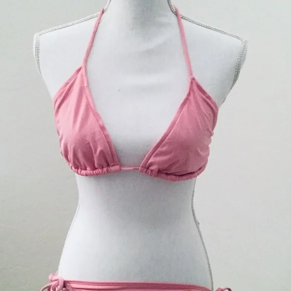 OLD NAVY STRING BIKINI PINK - Picture 2 of 2